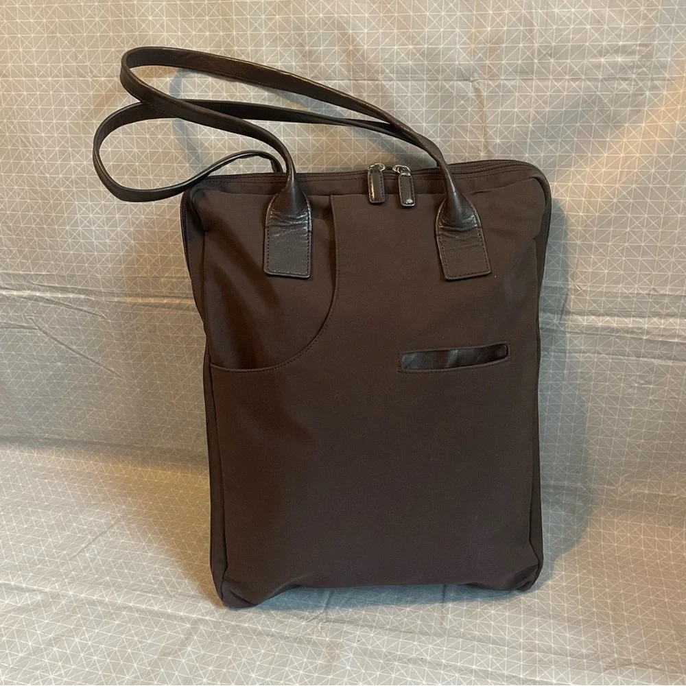 HOBO International Nylon & Leather‎ Brown Laptop Bag